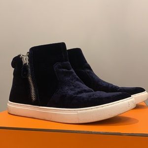 Blue Suede High Tops